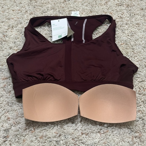 NWT-S-J.Crew SleekStretch zip-front sports bra - Picture 9 of 10